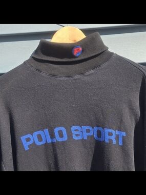 Vintage 90s Ralph Lauren Polo Sport Turtleneck. XXL